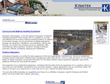 Tablet Screenshot of kinatek.com